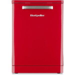 MONTPELLIER MAB1353R Full-size Dishwasher - Red, Red