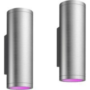 PHILIPS HUE Appear White & Colour Ambiance Smart Outdoor LED Wall Light - Inox
