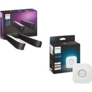PHILIPS HUE White and Colour Ambiance Play Light Bar Plus Starter Kit - Black