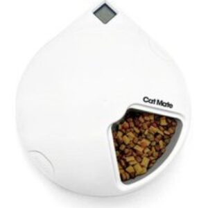 Closer Pets Cat Mate C500 Five-Meal Automatic Pet Feeder - White