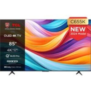 85" Tcl 85C655K  Smart 4K Ultra HD HDR QLED TV with Google Assistant & Amazon Alexa
