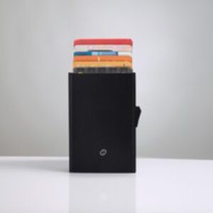 C-Secure RFID Metal Cardholder Wallet - Black