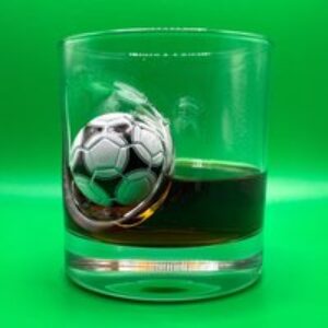 Football Whiskey Glass