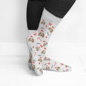 Personalised Women's Christmas Pet Photo Socks