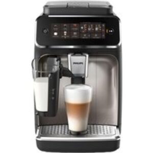 PHILIPS Series 3300 LatteGo EP3347/90 Smart Bean to Cup Coffee Machine - Chrome and Black