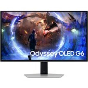 SAMSUNG Odyssey G6 LS27DG602SUXXU Quad HD 27" OLED Gaming Monitor - Black & White