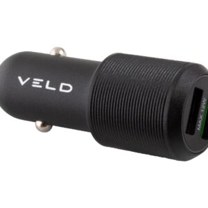 VELD Super-Fast 2 VC30CB Universal USB Car Charger, Black