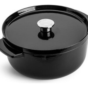 KITCHENAID Cast Iron 26 cm Casserole Dish - Onyx Black