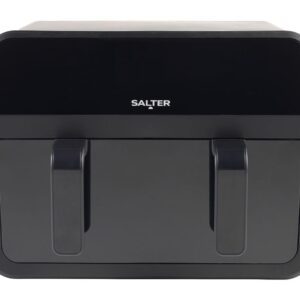 SALTER EK5872 Dual Air Fryer - Black, Black