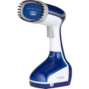 TOWER CeraGlide T22014BLU Hand Steamer - Blue & White