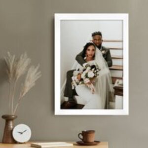 Personalised Photo Wall Print - White Frame