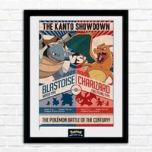 Pokémon Red vs Blue Framed Print