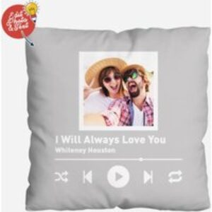 Personalised Song Photo Cushion