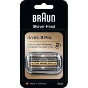 BRAUN Series 9 94M Electric Shaver Head Replacement - Silver