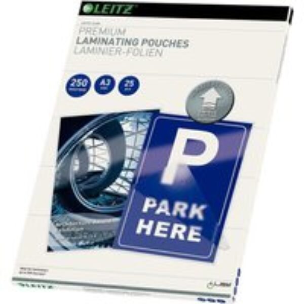 LEITZ iLAM 74910000 250 Micron A3 Laminating Pouches - Pack of 25