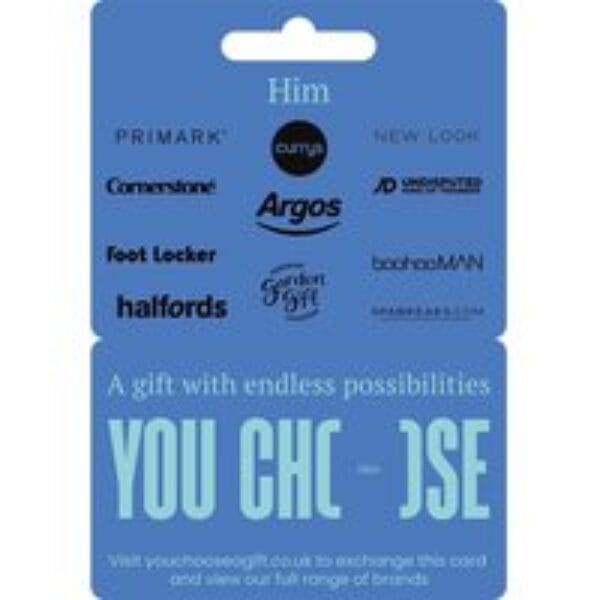 YOU CHOOSE Him Digital Gift Card - £25