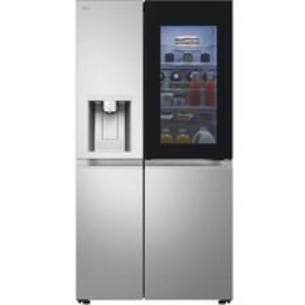 LG InstaView GSXE91BSAD American-Style Smart Fridge Freezer - Brushed Steel