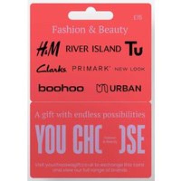 YOU CHOOSE Fashion & Beauty Digital Gift Card - £15