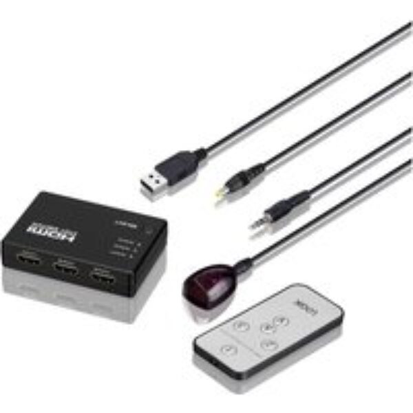 LOGIK LHDSW19 3-Port HDMI Switch