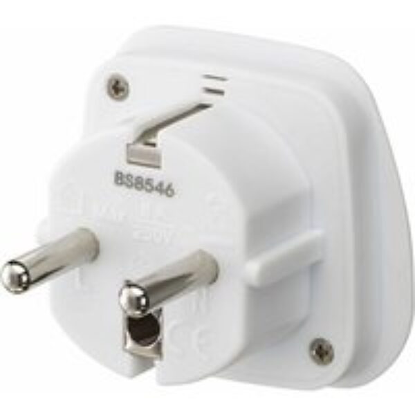 LOGIK LUKEU20 UK to EU Travel Plug Adapter - Pack of 2