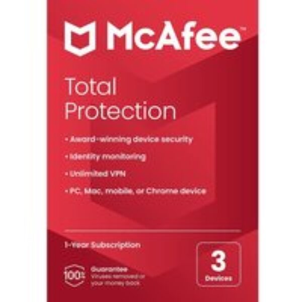 MCAFEE Total Protection - 1 year for 3 devices