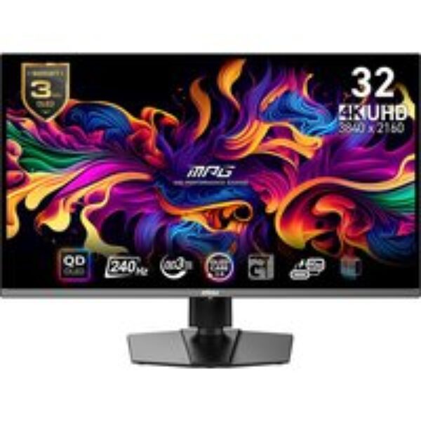 MSI MPG 321URX 4K Ultra HD 32" Quantum Dot QD-OLED Gaming Monitor - Black