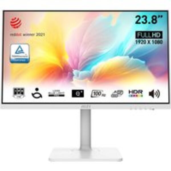 MSI Modern MD2412PW Full HD 23.8" IPS Monitor - White