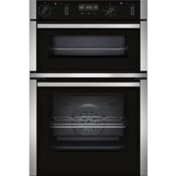 NEFF N50 U2ACM7HH0B Electric Double Pyrolytic Smart Oven - Stainless Steel