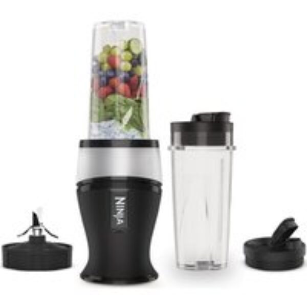 NINJA Nutri Ninja QB3001UKS Blender - Black & Silver