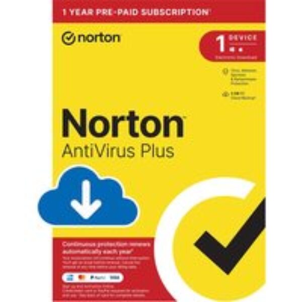 NORTON AntiVirus Plus - 1 year for 1 device