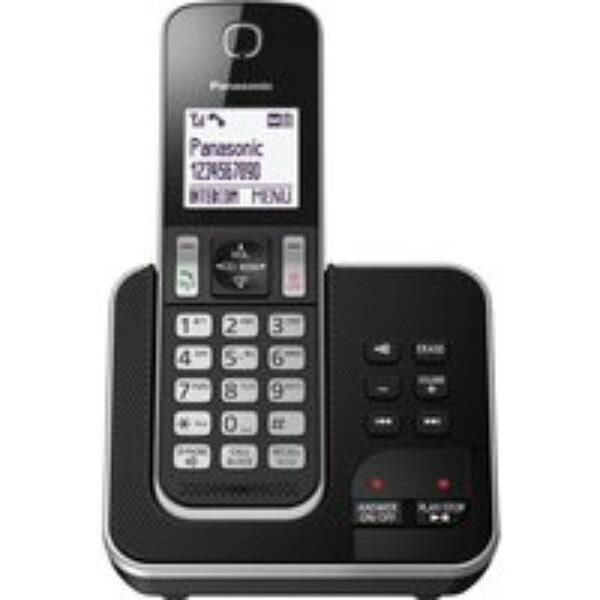 PANASONIC KX-TGD620EB Cordless Phone - Black