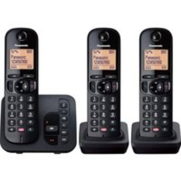 PANASONIC KX-TGC263EB Cordless Phone - Triple Handsets