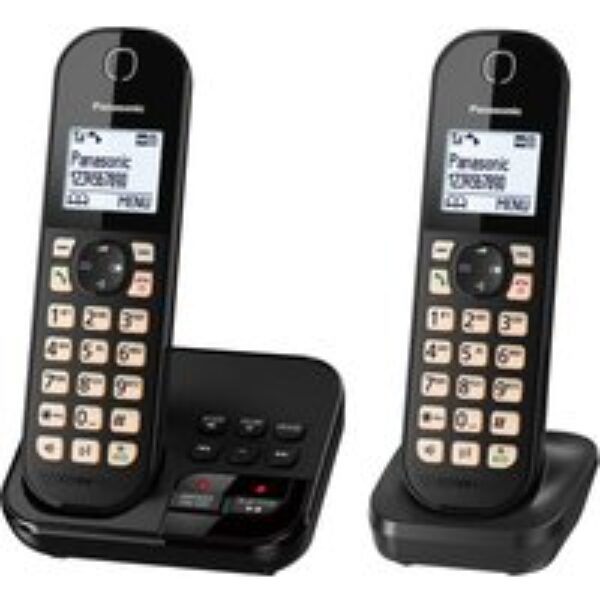 PANASONIC KX-TGC462EB Cordless Phone - Twin Handsets