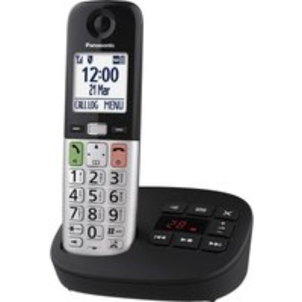 PANASONIC KX-TGU430EB Cordless Phone - Silver & Black