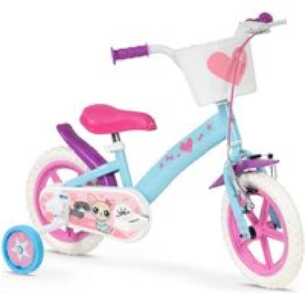 TOIMSA Pets 12" Kids' Bike - Blue & Pink