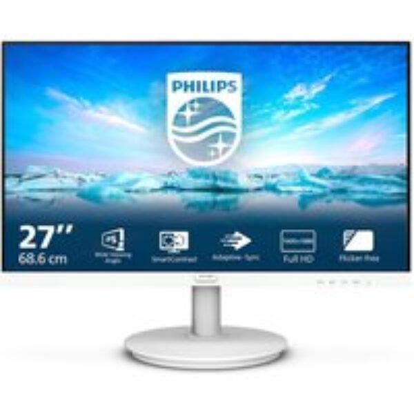 PHILIPS 271V8AW Full HD 27" LCD Monitor - White