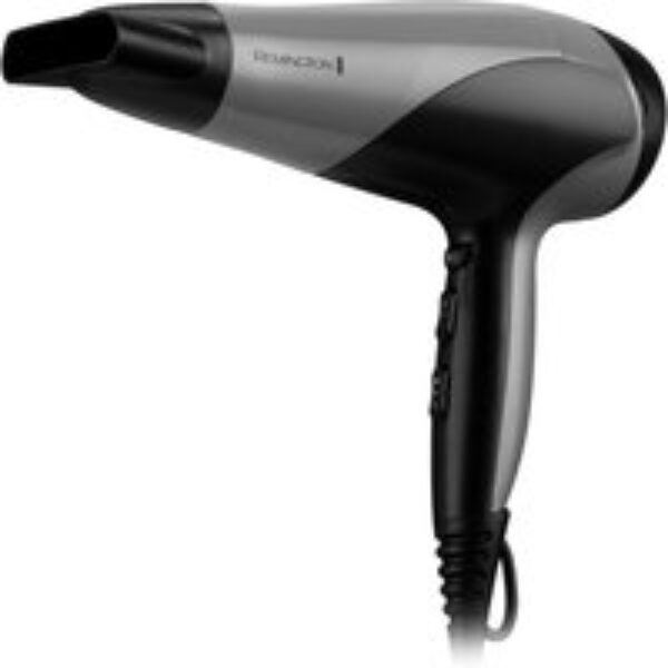 REMINGTON Ionic Dry 2200 D3190S Hair Dryer - Black and Silver