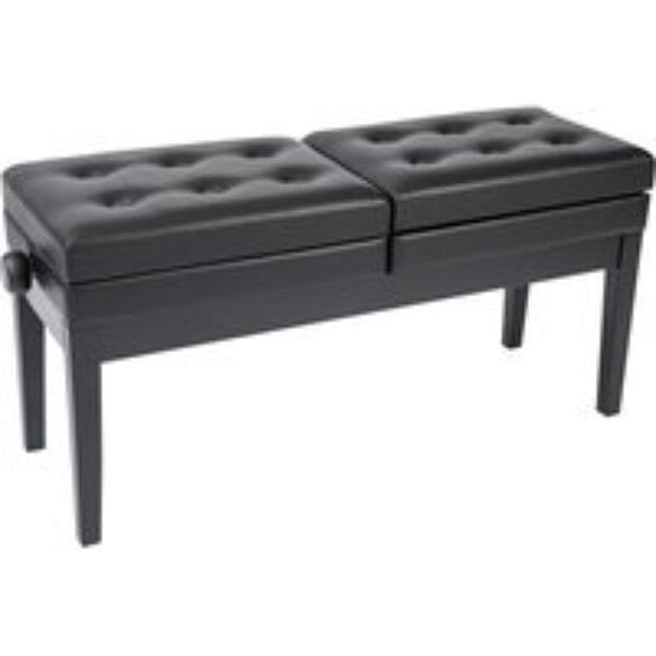 KINSMAN KPB20BK Double Piano Bench - Satin Black