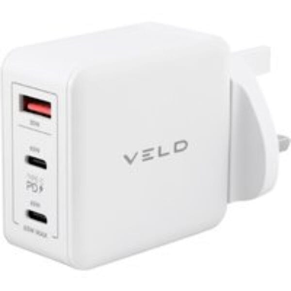 VELD Super-Fast VHG65JW 3-port USB Wall Charger