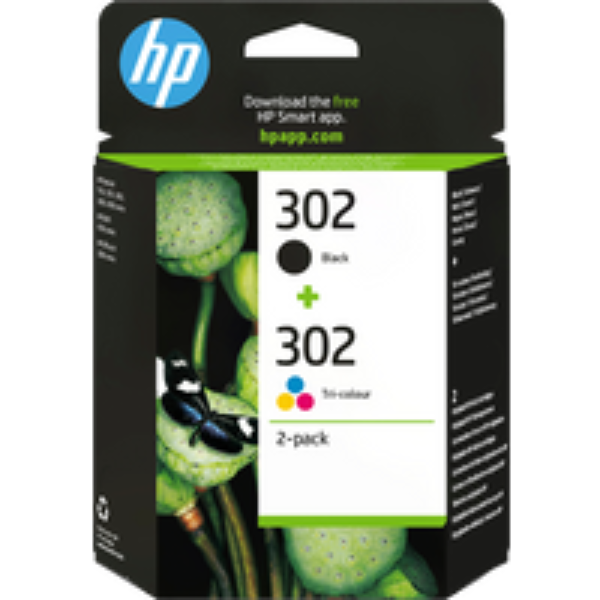 HP Combo 302 Original Tri-colour & Black Ink Cartridges - Multipack