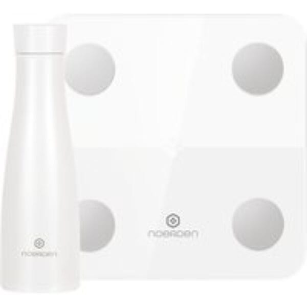 NOERDEN LIZ Smart Bottle & Minimi Smart Scale Bundle - White