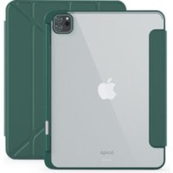 EPICO Hero 11" iPad Pro 1/2/3/4 Gen or Air 4/5 Gen Smart Cover - Clear & Green