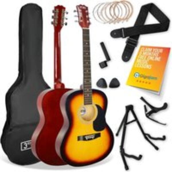 3RD AVENUE Full Size 4/4 Acoustic Guitar Ultimate Bundle - Sunburst