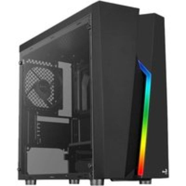 AEROCOOL Bolt Mini Tempered Glass Micro ATX Mini Tower PC Case - Black