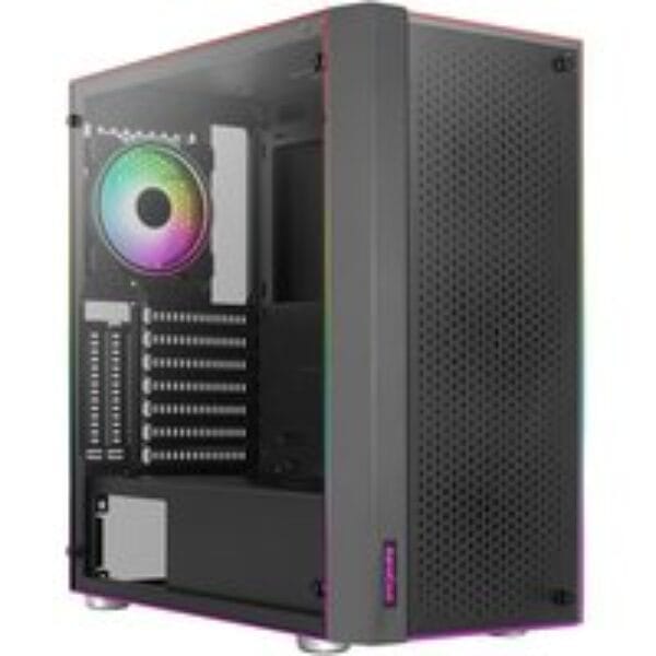 AEROCOOL Skribble ATX Mid Tower PC Case - Black