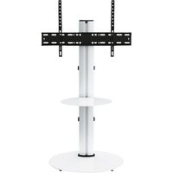 AVF Eno FSL600ENSW 600 mm TV Stand with Bracket - Silver & White