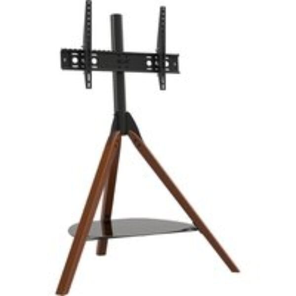 AVF Hoxton FSL1000HOXDWB 1000 mm TV Stand with Bracket - Dark Wood & Black