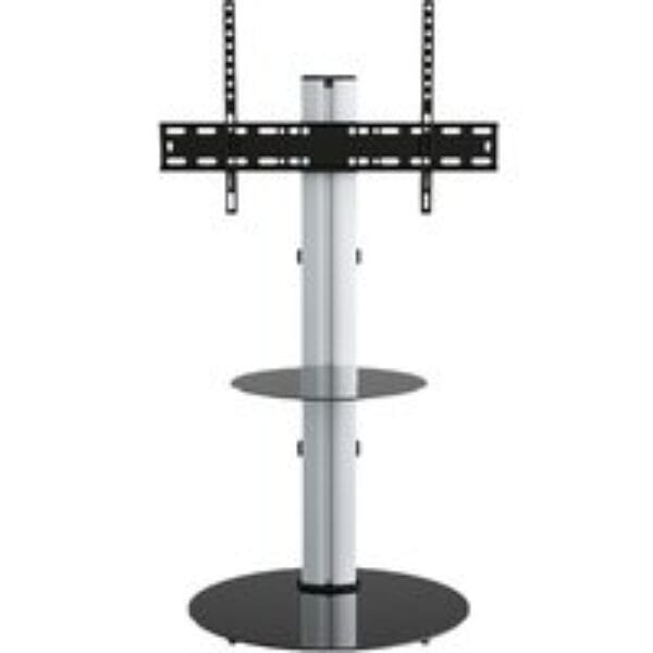 AVF Eno FSL600ENSB 600 mm TV Stand with Bracket - Silver & Black