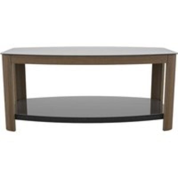 AVF Affinity 1000 FT100AFFW Coffee Table - Walnut & Black Glass