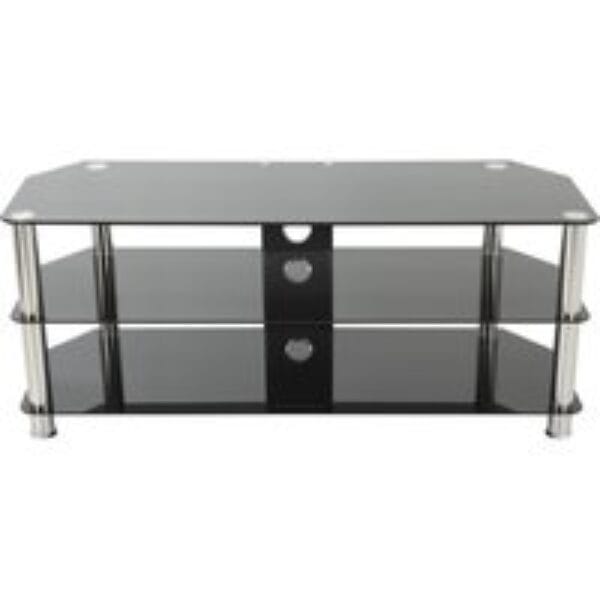 AVF SDC1250CM 1250 mm TV Stand - Black & Chrome